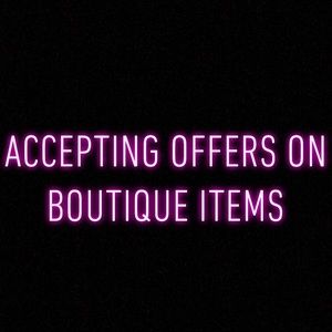 ALL BOUTIQUE ITEMS ON SALE